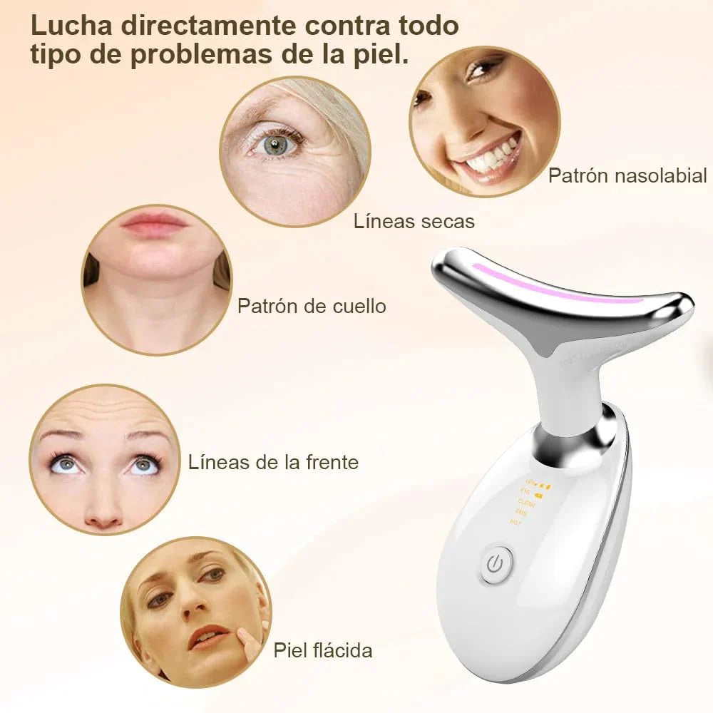 RejuveLight Pro Masajeador antiarrugas y antiacné para rostro y cuello